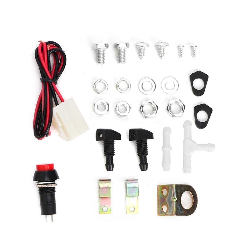 Universal Washer Kit Cleaning Pump 12V 1.8L Windshield Wiper Reservoir