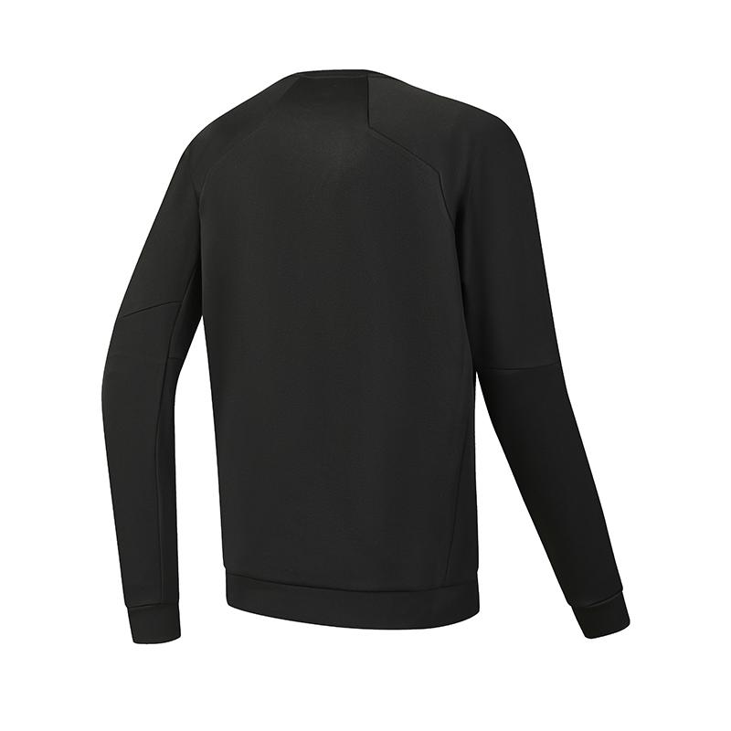 Fila Fitness Series Simple Fashion Sports Casual Training Comfortable Crew Neck Pullover Sweatshirt Men sweatshirt Deep-Black A11M611210FBK