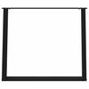 Vidxl Table Legs for Dining Table, 2 Pcs, Black, 100X(72-73) Cm, Steel