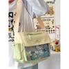 New Y2K Student Casul Crossbody Bag Clear DIY Display Ita Bag Lady Workwear Style Shoulder Bag Harajuku Fashion Travel Schoolbag