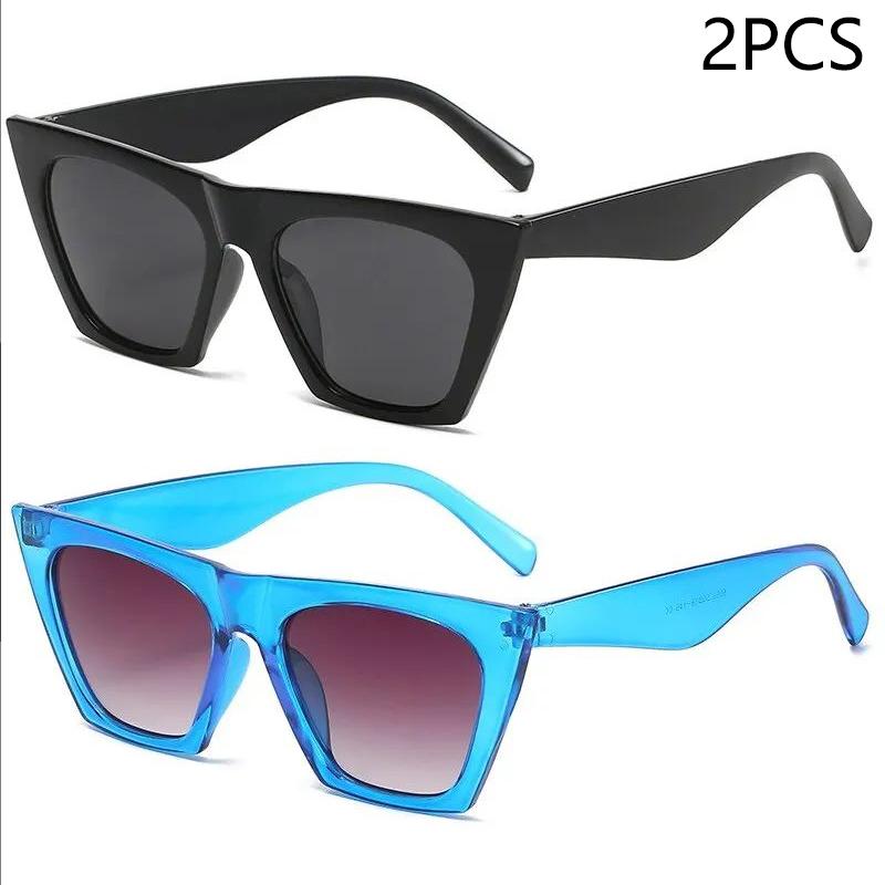 Large Frame Diamond-set Sunglasses Women's Anti-ultraviolet Glasses One-piece Sunglasses Rhinestone Glasses 5-1