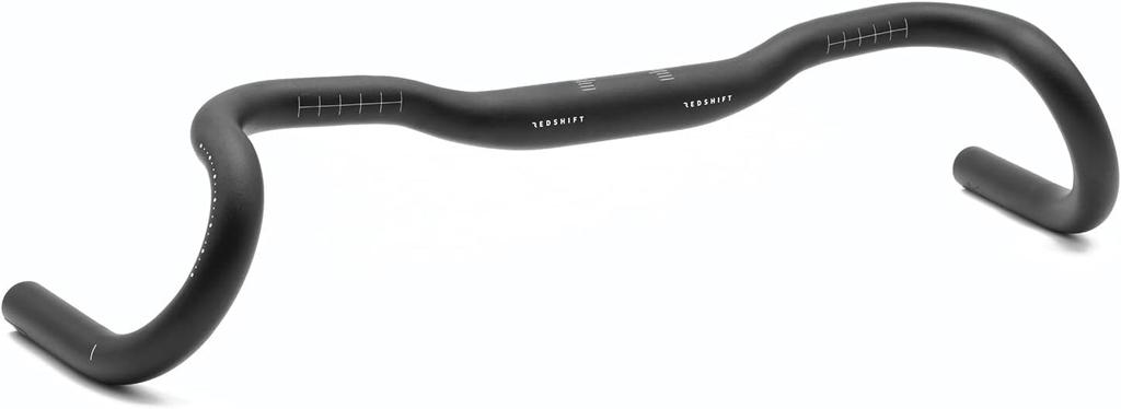 REDSHIFT Kitchen Sink Handlebar without Loop for and Commuter Aluminum Drop with 20mm of 41cm Width Road, Gravel, Touring, Bikes, Bar, 31.8mm Clamp,