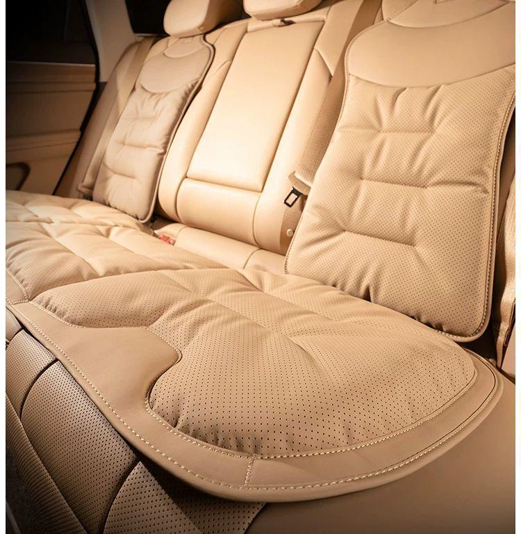Nappa Leather All-Season Car Seat Cushion for Model 3 - Rear Seat
