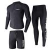 Heren UV Bescherming Rash Guard Set Lange Mouwen Broek Sneldrogend Snorkelen Surfen Zwemkleding Watersporten