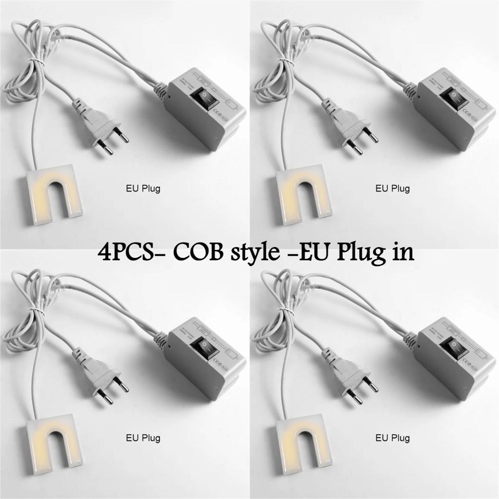 1/4 Stück 10-LED Nähmaschinenlicht Leuchte Flexible Arbeitsbeleuchtung Magnetfuß Für Bohrmaschinen Werkbänke U-förmige Leuchten