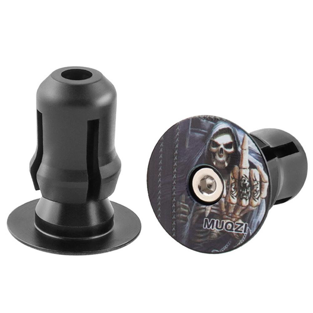 2Pcs Bike Handlebar End Plugs Lightweight MTB Bike Handlebar Grips Plugs Caps Bicycle Handlebar Grip Cover Bicycle Accessories