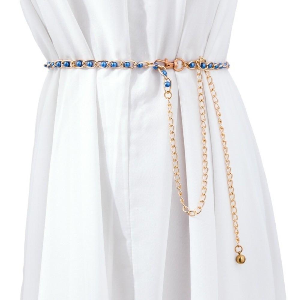 Thin Ball Pendant Waist Chain Boho Dress Skirt Decorative Waistband Women Dress Decoration