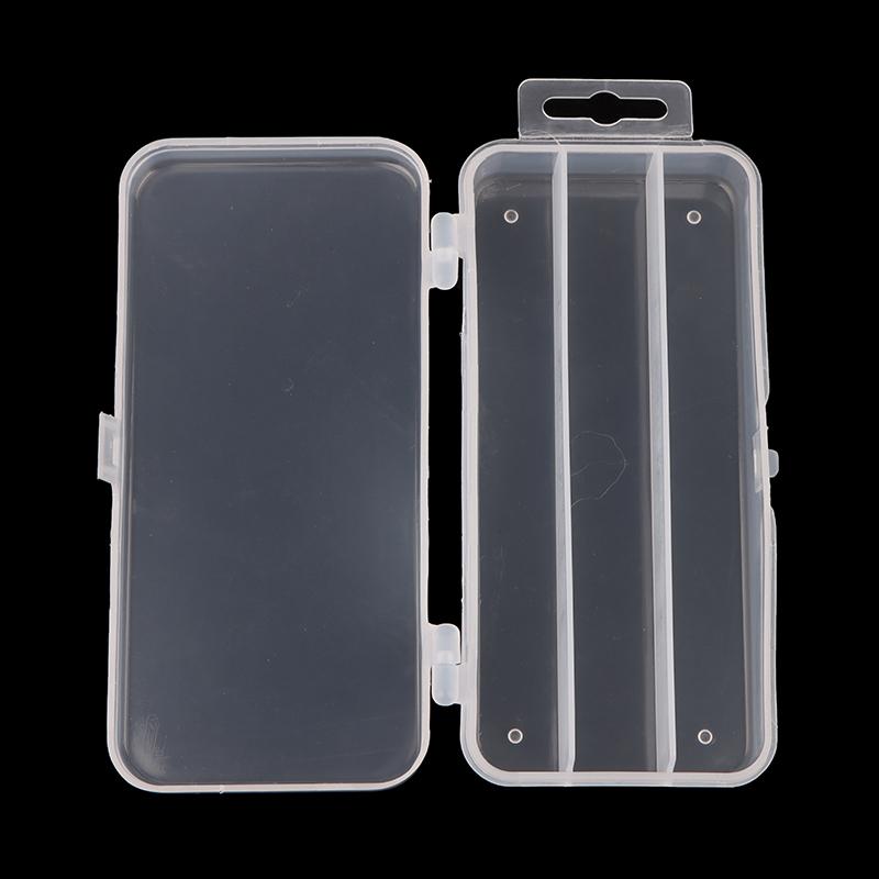 3 Fächer Mini Angelzubehörbox Kunststoff Aufbewahrung 13Cm 17Cm Köder Minnow Bleistiftköder Haken Köderbox Organizer Behälter