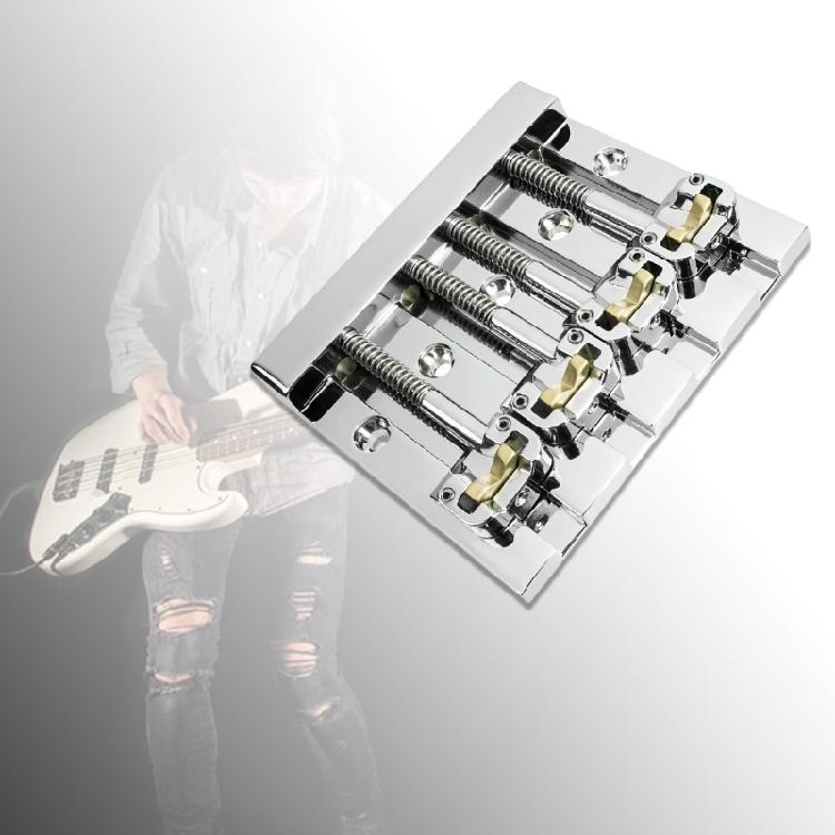 Direkter Ersatz-Basssteg Basszubehör Geeignet für 4-Saiten-Gitarren Verbesserung des Sustain und Metallkonstruktion