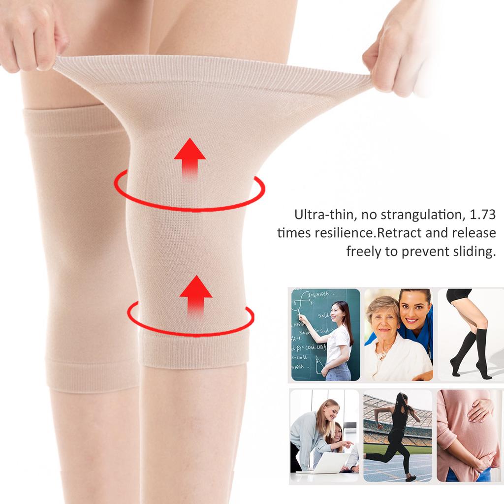 Compression Knee Sleeve  Cotton Seamless Knee Brace Support for Pain Relief Elastic Sports Knee Brace Knee Sleeves