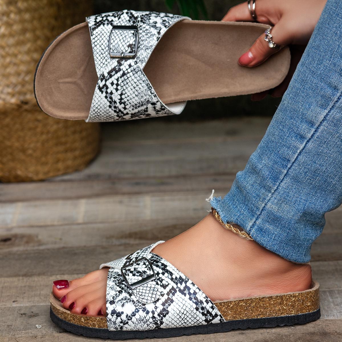 

Fashion Plus Size Casual Women Slippers New Anti-slip Platform Sandals Slip on Comfortable Slippers Trend Designer Shoes Slides Women 35 бежевый