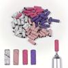 61pcs 4Grits with Mini Mandrel Nail Art 3mm Mini Grinding Sand Ring Bands Set Electric Grinding Machine Nail Grinding Head Manicure Tools Accessories