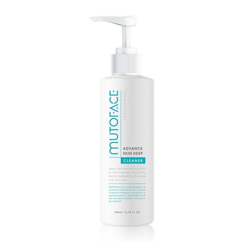 Mutoface Dermatology Keratosis pilaris pore dead skin exfoliation 10% PHA AHA Peeling Advance Skin Deep Cleaner 200ml, 1 pcs