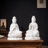 Buddhism Efficacious Protection High Grade Ceramic Porcelain Guanyin Avalokitesvara Buddha God HOME Shrine Altar FENG SHUI Statu