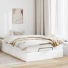 Ottoman Bed with Mattress White 120x190 Cm Faux Leather