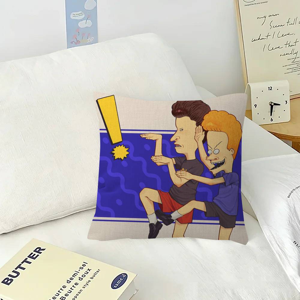 Anime Beavis and Butt-Head  Pillow Cushion Cover Pillowcase Living Room Sofa Home Decor Customized