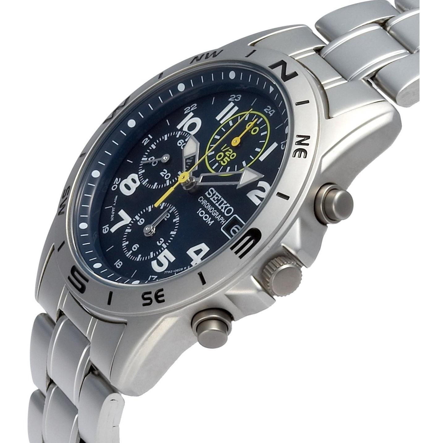 SEIKO Wristwatch SND379P Men`s black