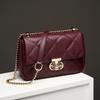 Fashion Trend Shoulder Bag Versatile Chain Messenger Women's Bag New Leather Diamond Bag