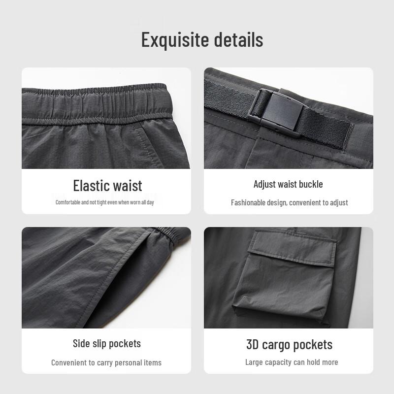 Men's Breathable Sun-Protective Water-Repellent Workwear Shorts