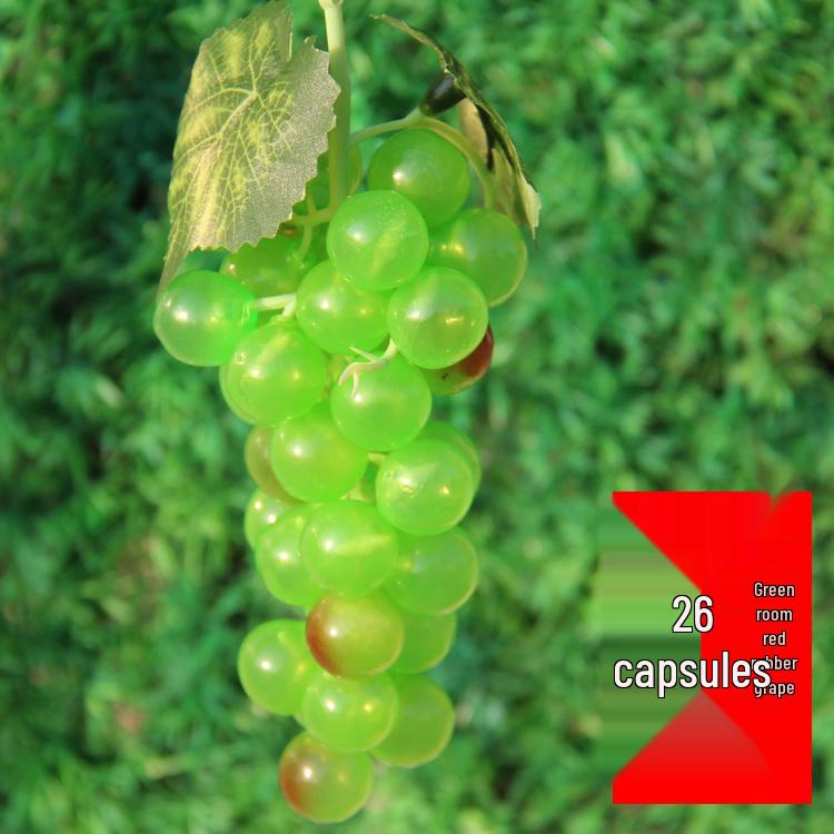 Large Grape Leaf Vine Decoration - Fake Fruit String for Wall, Ceiling, or Pipe with Green Tree Leaves