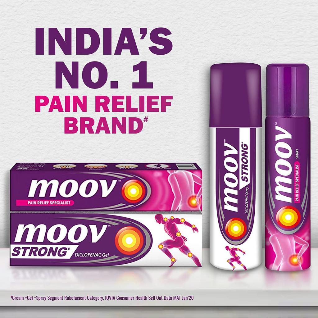 Moov Pain Relief Cream 30G Tube Pack of 1 for Back Pain, Muscle Pain, Joint Pain, Knee Pain, Quick Absorption