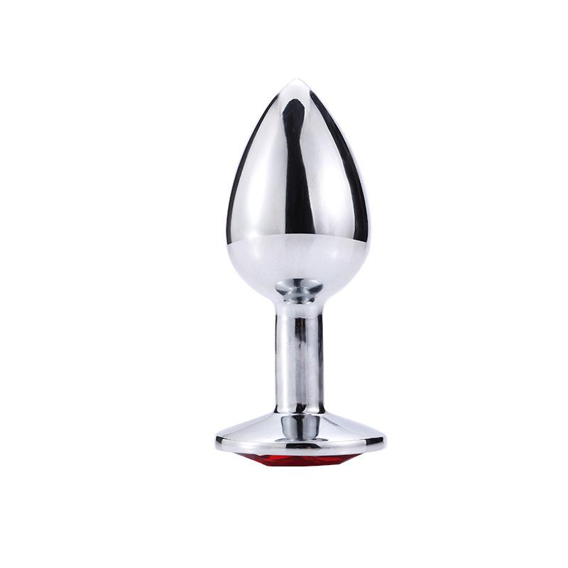 Couple Anal Plug Sex Toys Intimate Metal Stainless Steel Anal Plug With Crystal Jewelry Dildo Vibrator Smooth Touch Anal Plug