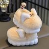 Children's Cotton Shoes New Cartoon Cute Wool Slippers Children's Plus Velvet Thick-soled Non-slip Bag with Cotton Slippers