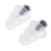 1 Pair Earplugs Liquid Silicone Music Earplugs with Filter Black Noise Reduction Hearing Protection