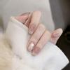 Golden Tide Petal Pearl Handmade Glass Cat's Eye Nails