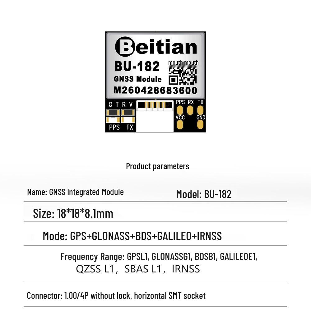 Beitian GPS Antenna with Integrated Beidou-3 TTL Microstrip Flash BD-220ZF