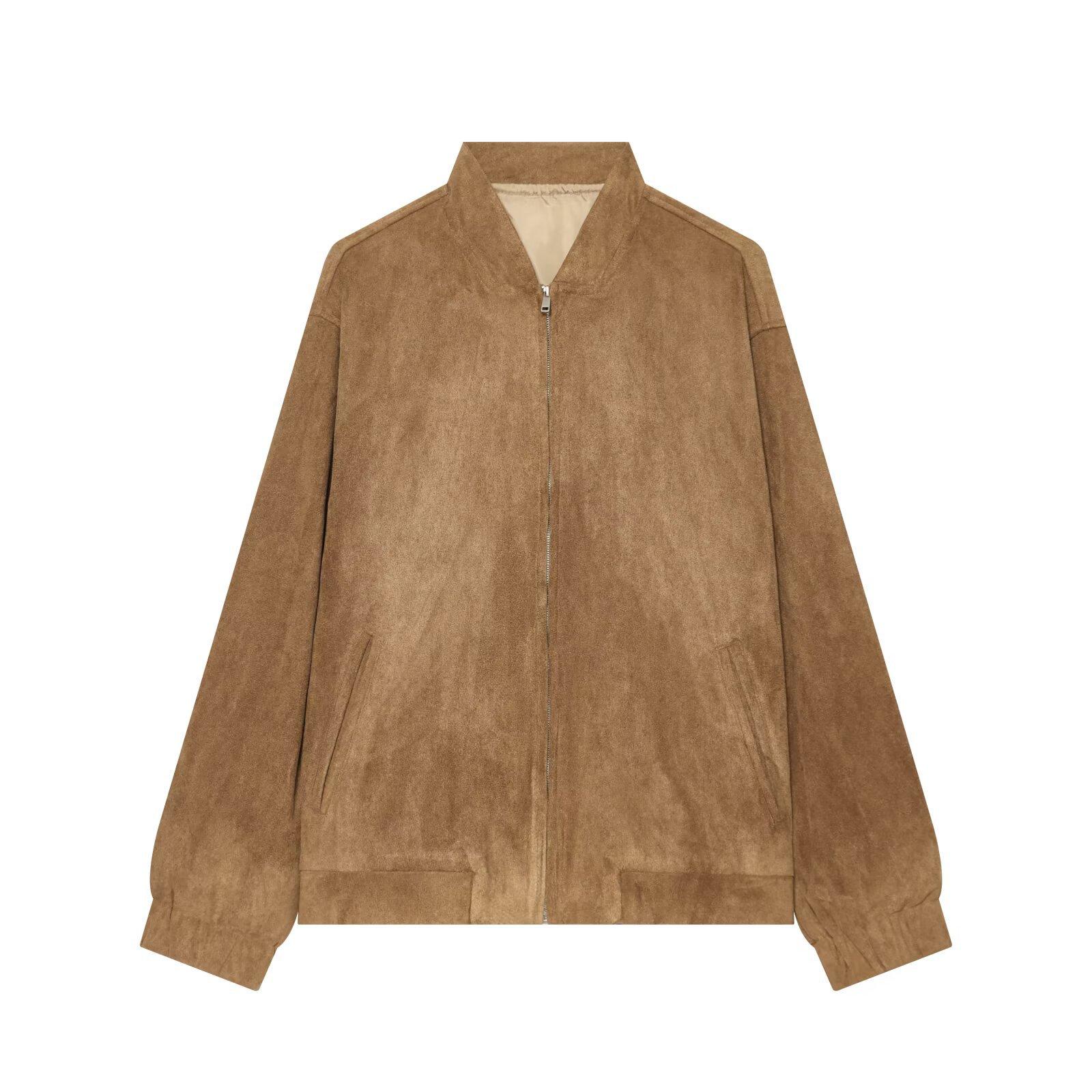 Autumn new, European and American suede