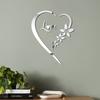 LOVE Heart Mirror Wall Stickers Self Adhesive DIY Acrylic Mirror Stickers for TV Background Bedroom Wall Art Home Decoration
