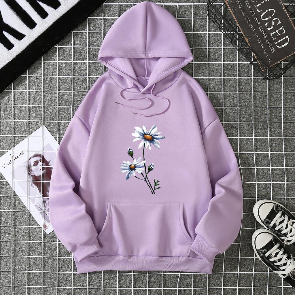 2025 Autumn and Winter New Fashion Women's Sweater Loose and Thin Hooded Top Women's Autumn and Winter Printing