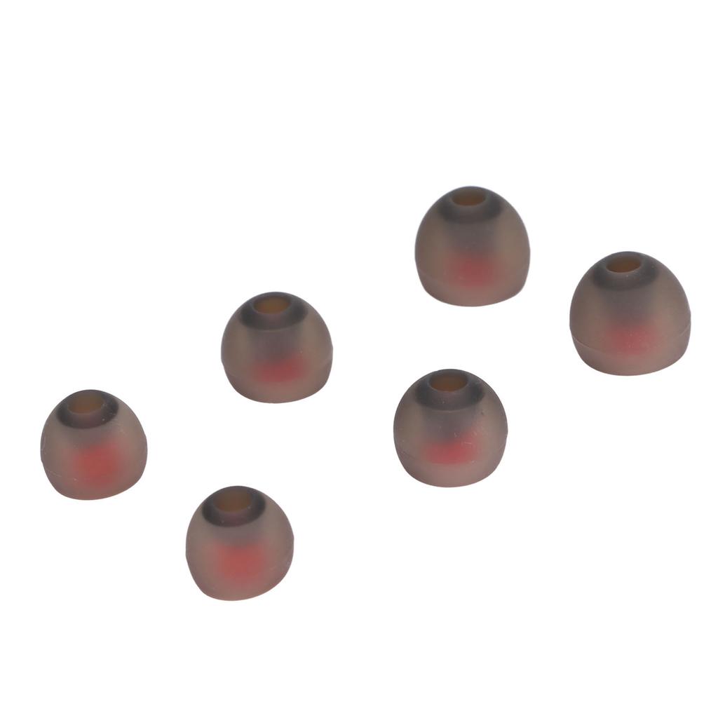 6Pcs Earbud Tips Replacement Ergonomic Noise Reduction Earbuds for 3.8‑5.8mm Earbuds