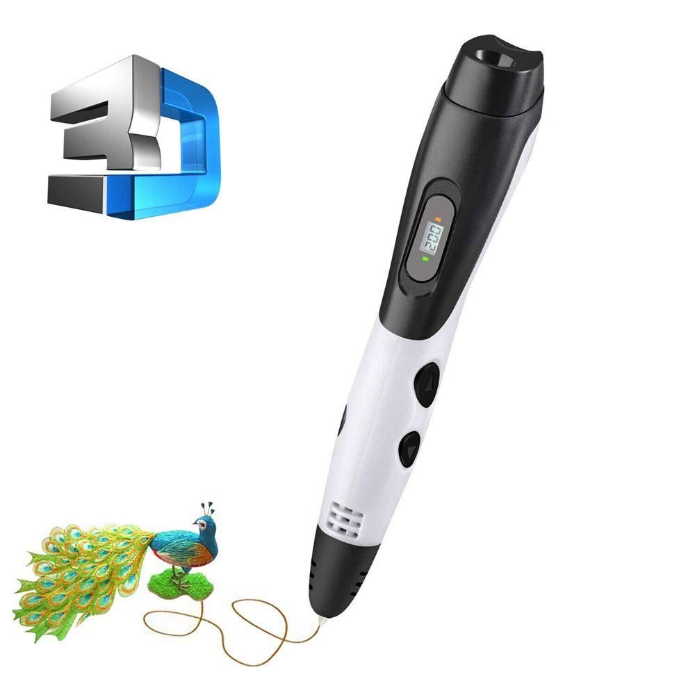 With LCD Screen Printing Pencil DIY Gifts 3D Pens 3D Printing Pen Drawing Supplies Arts Printer