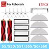 For Roborock S5 S50 S51 S55 S6 S60 S6 Pure Vacuum Cleaner Accessories HEPA Filter Mop Cloth Side Main Brush Spare Parts