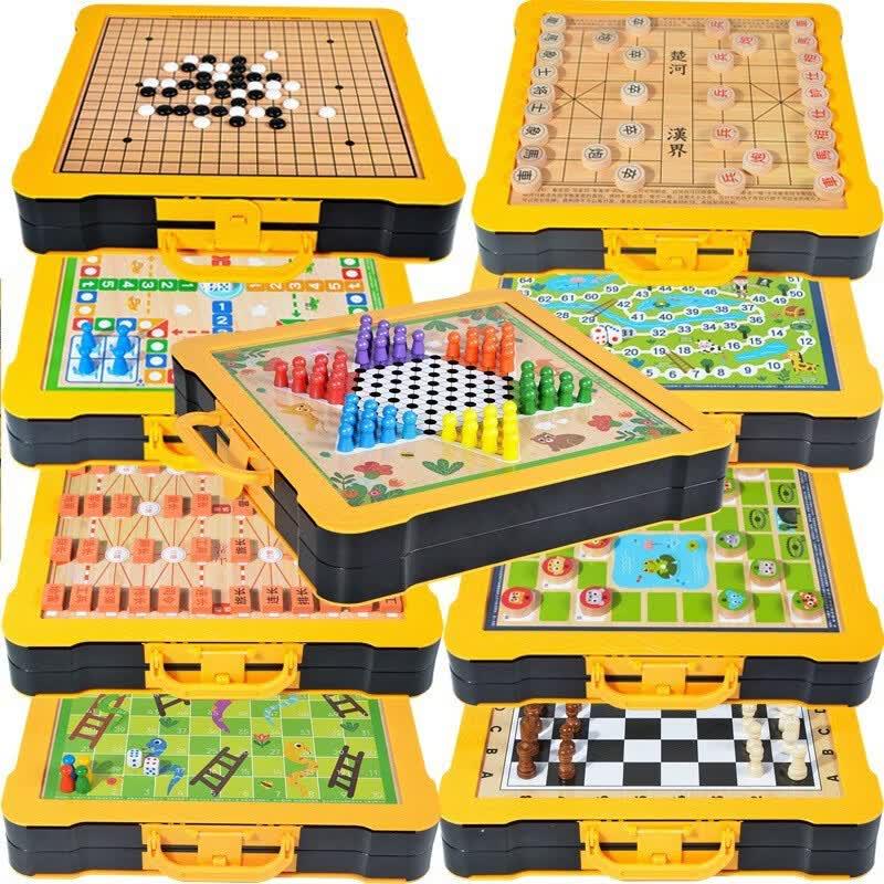 Fengyi Portable Multi-Game Chess & Board Set