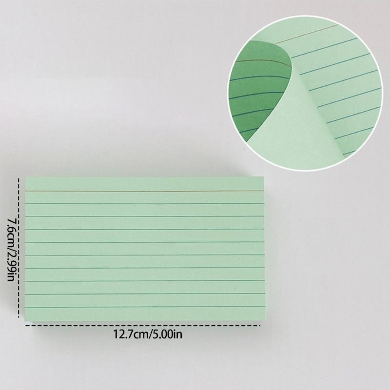 250Sheets Colorful Note Paper 3x5Inch Wide Lined for Writing Noting Journaling Study Card Note Cards Pocket Notecards