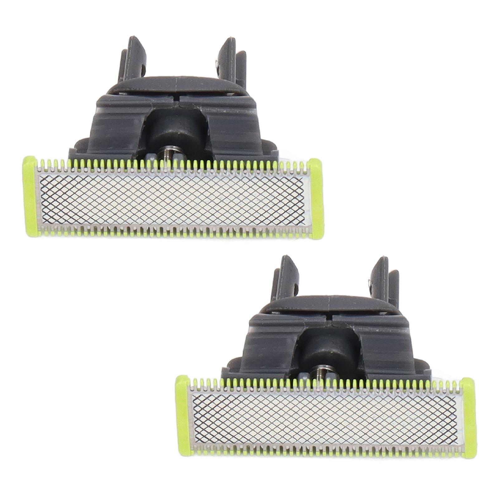 

2 шт. Лезвия для бритвы из нержавеющей стали Т-образной формы для бритья лица, сменные аксессуары для бритвы для QP2523