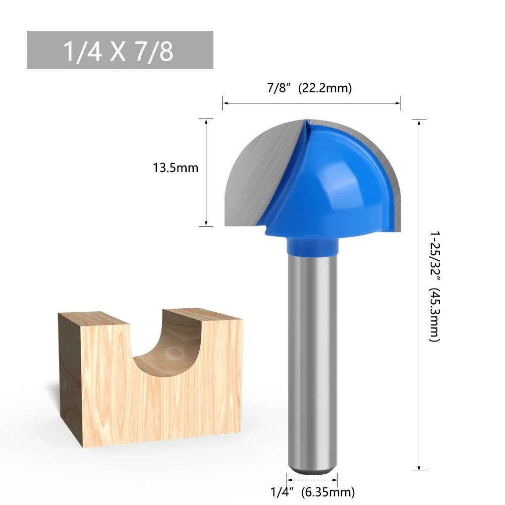 6 35mm Shank Router Bits Round Bottom For Woodworking Use Milling Core Box Profiles In Wood Plywood And Soft Materials