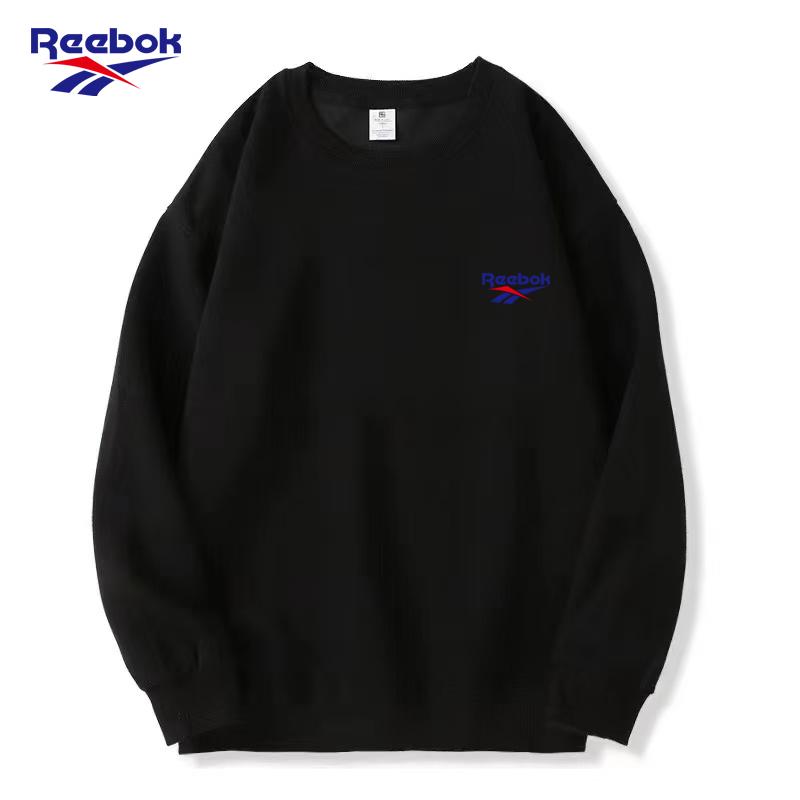 

Новая мужская и женская толстовка Reebok с вышивкой и круглым вырезом для весны и осени Мужская толстовка S чёрный
