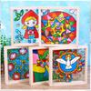 Acrylic Texture Graffiti Picture Frame for Kids' DIY Art Projects