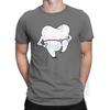 Dental Floss Hygienist T Shirts For Men Teeth Dentist Summer Clothes Male Tshirt Funny TShirt ONeck Cotton Basic Tees Tops