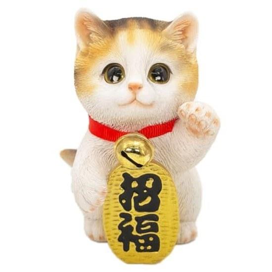 Debarie Maneki Neko Cat Figurine Healing Prosperity Good Fortune Protection Against Illness Luck Financial Improvement Brings Happiness Entrance Year
