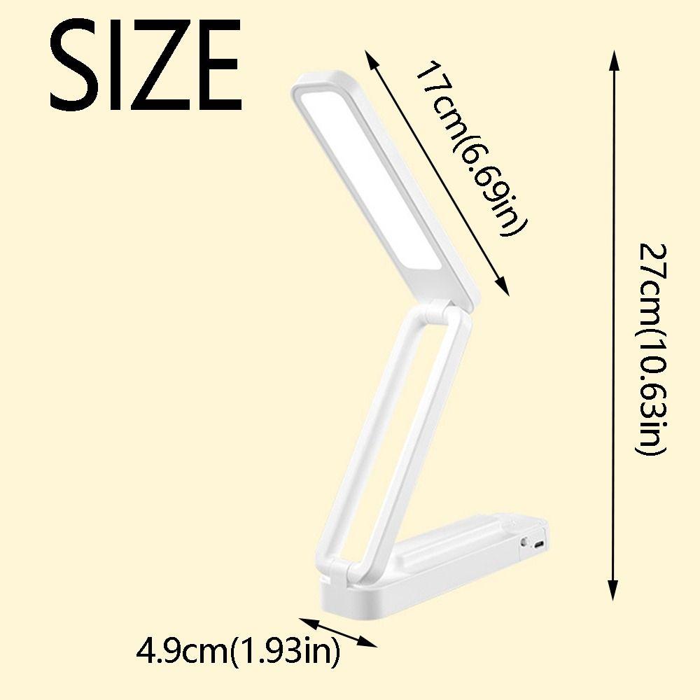 Creative Desk Table Lamp Dimmable Touch Control Foldable Reading Lamp Eye Protection Portable Folding Night Light Library