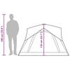 4 Person Camping Tent Blue Waterproof