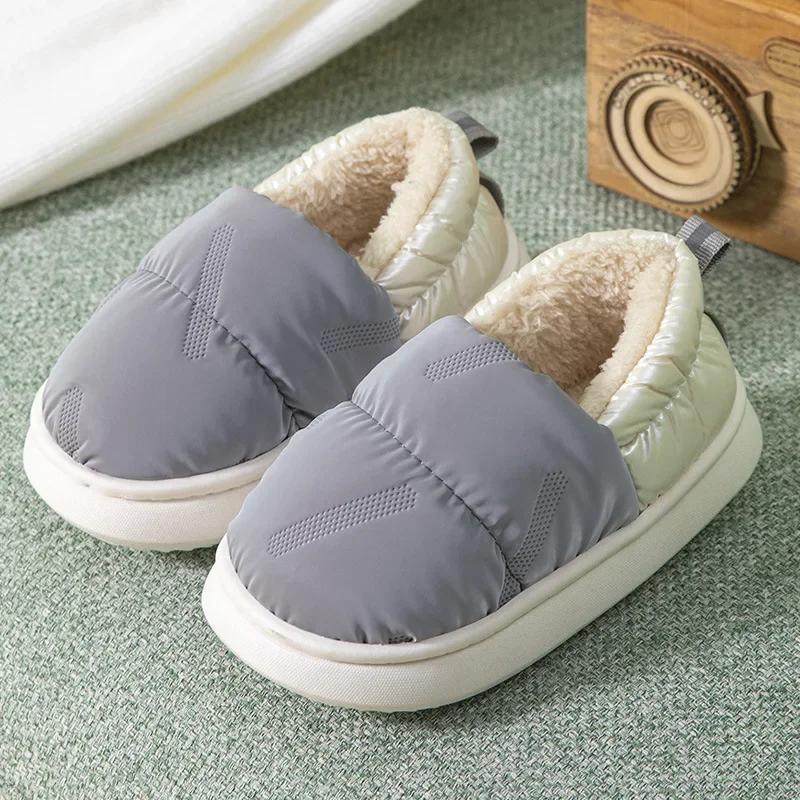 

Kids Slippers for Boy Indoor Cotton Shoes Winter Warm Non-slip Girls Shoes Solid Color Cute Toddler Baby Home Slipper Flip Flops 36-37