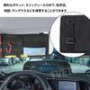 TVETE Car Sun Visor Nylon Car Storage Multifunctional Divided Clear Pen Elastic Sun Visor Storage Pouch for Parking Small Item Car Organization