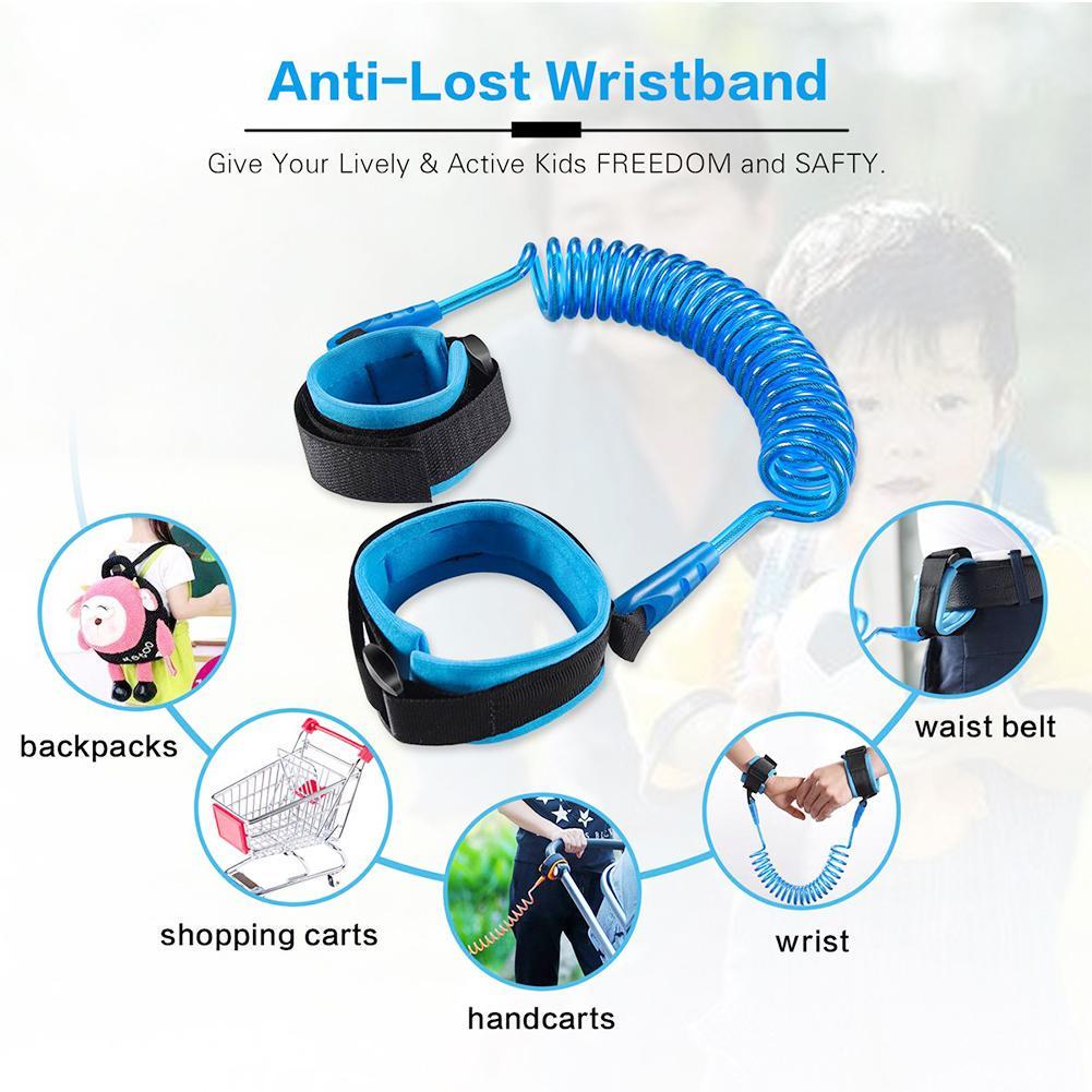 Child Wrist Band Toddler Kids Baby Safety Walking Adjustable Length 1.5 m O8B1