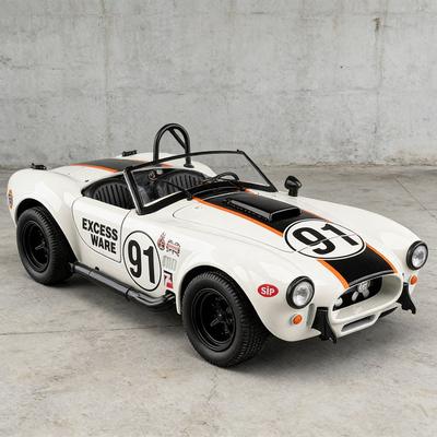 1:22 Shelby Cobra 427 S/C Modelo de Coche Deportivo de Aleación Metal Fundido Juguete Coche de Carreras Retro Clásico Modelo de Vehículos Sonido Luz Regalo para Niños